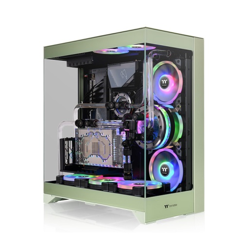 CTE E550 TG Matcha Green Mid Tower Chassis